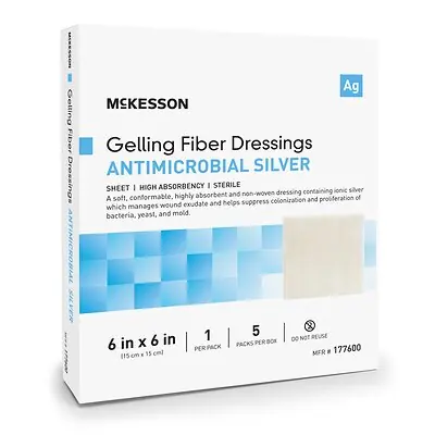 McKesson Brand - 177600 McKesson Silver Gelling Fiber Dressing