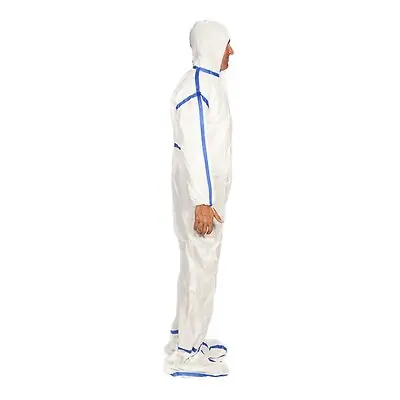 TrueCare Biomedix - TCBACV54ST-XL Cleanroom Coverall with Hood and Boot Covers X-Large White Disposable Sterile