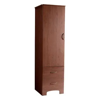 Drive DeVilbiss Healthcare - NOW1D2D-FM Wardrobe Oslo Collection Figured Mahogany 23 D X 22 W X 78 H Inch 2 Drawers Without Shelves Single Door