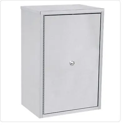 Omnimed - 181683 Narcotic Cabinet Beam® Wall Mount Stainless Steel Without Drawers 4 Shelves Keyed Double Lock