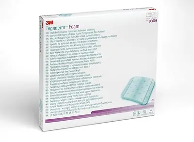 Solventum Corporation - 90603 3M™ Tegaderm™ High Performance Nonadhesive w/o Border Foam Dressing