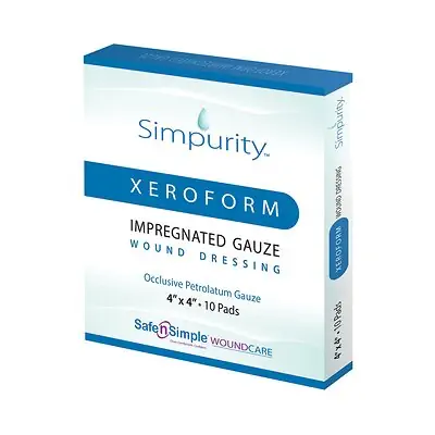 Safe N Simple - SNS58844 Simpurity™ Xeroform Petrolatum Impregnated Dressing