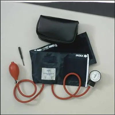 Medline - MDS9388LF Aneroid Sphygmomanometer Unit Medline Large Adult Cuff Arm Nylon Cuff 23 - 40 cm Pocket Aneroid