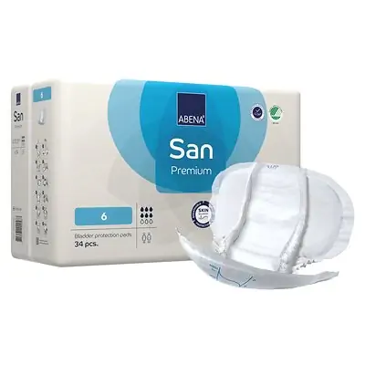 Abena North America - 1000021308 Abena® San 6 Premium Bladder Protection Pads