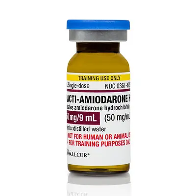 Wallcur - 486AM Clinical Training Medication Practi-Amiodarone HCL™ Liquid Tint Vial 10 mL