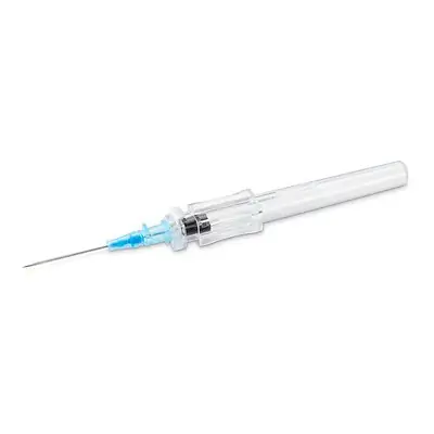 McKesson Brand - 200-IVR221 Peripheral IV Catheter McKesson 22 Gauge 1 Inch Polyurethane Straight Hub Non Blood Control Push Button Safety