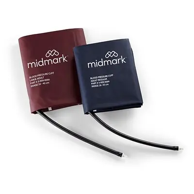 Midmark - 3-009-0064 Reusable Blood Pressure Cuff IQvitals® 26 to 35 cm Arm Nylon Cuff Adult Cuff
