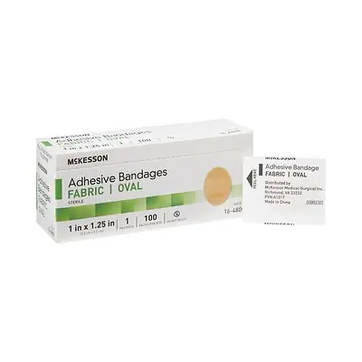 McKesson Brand - 16-4800 McKesson Oval Tan Adhesive Bandage