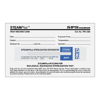 SPS Medical Supply - TRC-050 Sterilization Record Card STEAMPlus™ Steam
