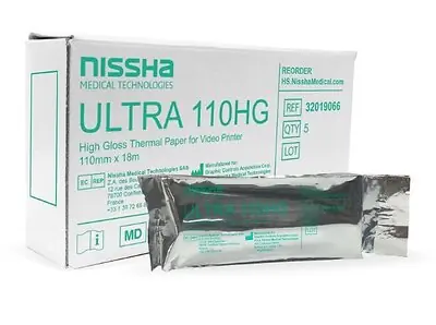 Nissha Medical Tech - 32019066 Ultrasound Video Paper Nissha Roll High Gloss Without Grid