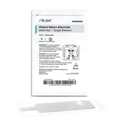 McKesson Brand - 22-ESRS Patient Return Electrode McKesson Single Without Cord