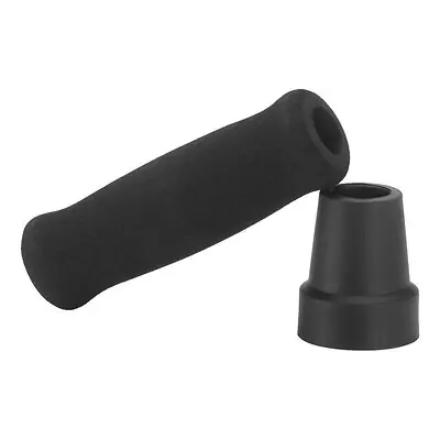 Nova Ortho-Med - TG100-BK Cane Tip / Grip Replacement Kit For Cane