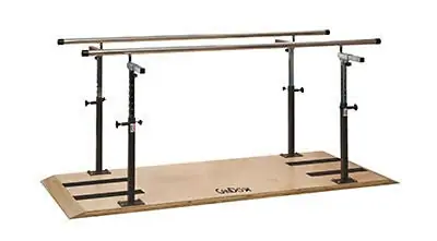 Fabrication Enterprises - 15-4240 Parallel Bars CanDo® Stainless Steel Adjustable Handrails 120 X 26 X 18 Inch