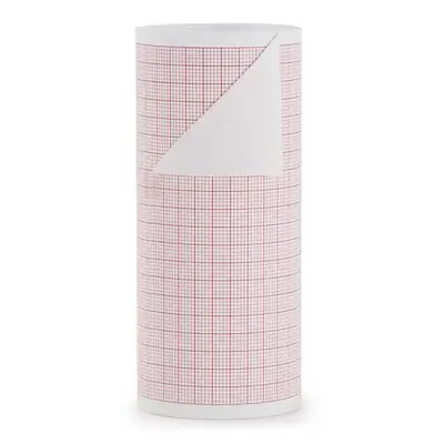 McKesson Brand 26-9749 - Recording Chart Paper McKesson Roll Red Grid - 1/Roll, 3/Pack, 18/Case