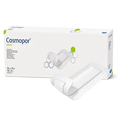 Hartmann - 900816 Island Dressing Cosmopor® Steril 4 X 14 Inch Rectangle Sterile Water Resistant Backing