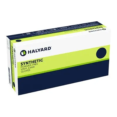 O&M Halyard Inc 55031 - Exam Glove Halyard™ Small 100 per Box NonSterile Vinyl Standard Cuff Length Smooth Clear Not Rated - 100/Box, 1000/Case