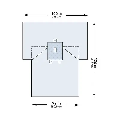McKesson Brand - 183-I80-05212G-S McKesson Sterile Pediatric Laparotomy Drape