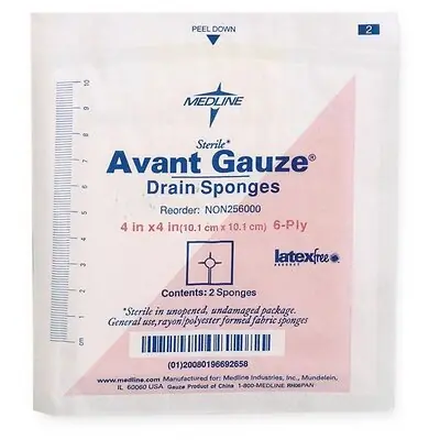 Medline - NON256000 Avant Gauze® Drain Sponge