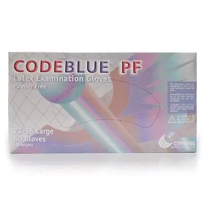 McKesson Brand - 23-36 CodeBlue® PF Latex Extended Cuff Length Exam Glove