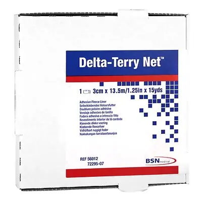 BSN Medical 56012 - Orthopedic Padding Roll Adhesive Delta Terry-Net™ 1.25 Inch X 15 Yard Fleece NonSterile - 1/Roll, 1/Case