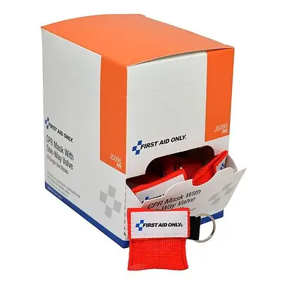 Acme United - J5095 CPR Face Shield With Key Chain First Aid Only® Mouth to Mask 5-3/4 X 4-1/2 X 6-1/2 Inch Single Use