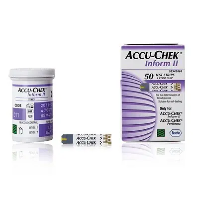 Roche Diagnostics - 05942861001 Accu-Chek® Inform II Blood Glucose Test Strips