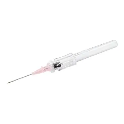 McKesson Brand - 200-IVR201 Peripheral IV Catheter McKesson 20 Gauge 1 Inch Polyurethane Straight Hub Non Blood Control Push Button Safety