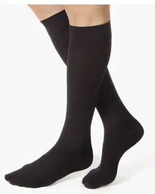 BSN Medical - 114733 Compression Stocking Jobst® Relief Knee High X-Large Black Closed Toe