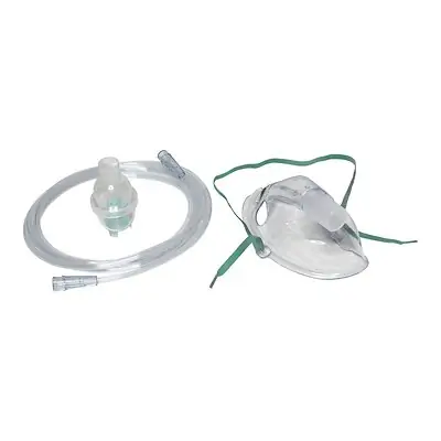 Sunset Healthcare - RES090 Handheld Nebulizer Kit Medium Volume Medication Bottle Adult Aerosol Mask Delivery