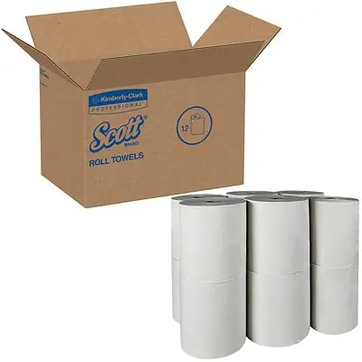 Kimberly Clark - 01052 Paper Towel Scott® Hardwound Roll 8 Inch X 800 Foot
