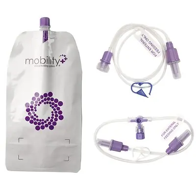 Rockfield Medical Devices Inc - MOB1-700 Enternal Feeding Pump with Giving Set Mobility+ 500 mL NonSterile