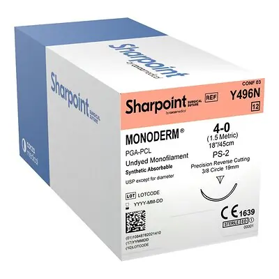 Surgical Specialties - Y496N Monoderm™ Suture with Needle