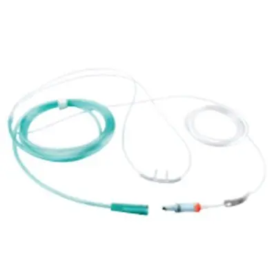Masimo Corp - 4624 ETCO2 Nasal Cannula NomoLine® Adult Straight Prongs 13 Foot Tubing Low Flow Rate