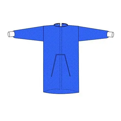 Welmed - 9100-215XL Protective Procedure Gown Welmed X-Large Blue NonSterile Not Rated Disposable