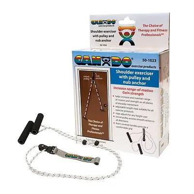 Fabrication Enterprises - 50-1023 CanDo® Overdoor Shoulder Single Pulley Exerciser with Door Strap