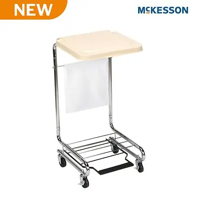 McKesson Brand - 03-159000A McKesson Hamper Stand with Foot Pedal & Self-Closing Lid
