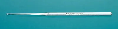 Integra Lifesciences - 19-260 Ear Curette Miltex® Buck 6-1/2 Inch Length Octagonal Handle Size 00 Tip Straight Sharp Loop Tip