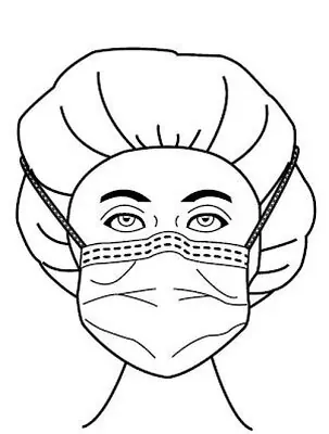 Aspen Surgical Products - 65-3320 Precept® Foam Fog Shield® Surgical Mask