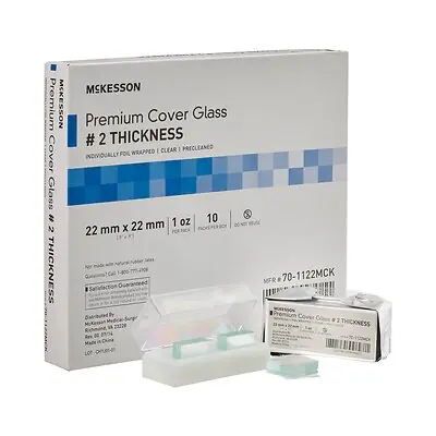 McKesson Brand - 70-1122MCK McKesson Premium No. 2 Thickness Cover Glass