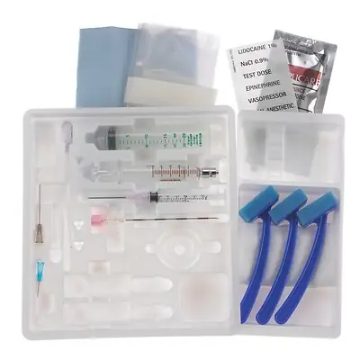 B. Braun - 332250 Epidural Tray Perifix® Single Shot Tuohy Schliff / Winged 18 Gauge 3-1/2 Inch