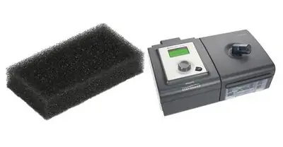 Respironics - 1063091 CPAP Filter Foam Reusable 1 per Pack Black No Tab