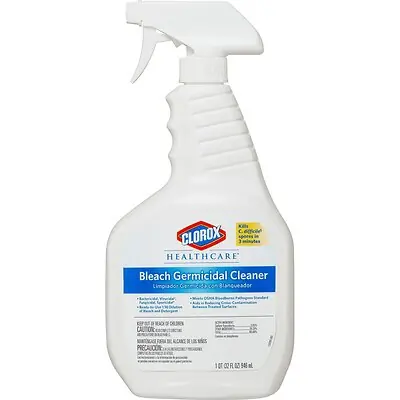 RJ Schinner Co - 68970 Surface Disinfectant Cleaner Clorox Healthcare® Bleach Germicidal Trigger Spray Liquid 32 oz. Bottle Fruity Floral Bleach Scent NonSterile