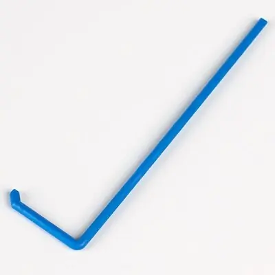 Globe Scientific - 2910 Cell Spreader 127 mm Length, L Shaped, Blue For Spreading Liquid Samples / Enables Even Spreading of Liquid Samples Across the Surface of Agar Plates without Gouging or Cutting the Medium