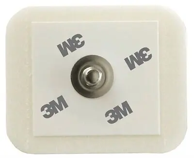 Solventum Corporation - 2228 ECG Monitoring Electrode 3M™ Snap Connector Sticky Gel Foam Backing Adult Non-Radiolucent 50 per Pack
