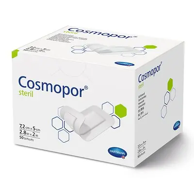Hartmann - 900800 Island Dressing Cosmopor® Steril 2 X 2.8 Inch Rectangle Sterile Water Resistant Backing