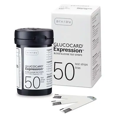 Arkray USA - 08317570050 Blood Glucose Test Strips Glucocard® 50 Strips per Pack For Glucocard Blood Glucose Monitoring Meter
