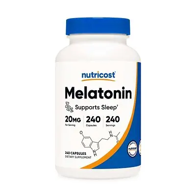 Nutricost - NTC510101 nutricost® 20-mg Melatonin Capsules for Sleep Support
