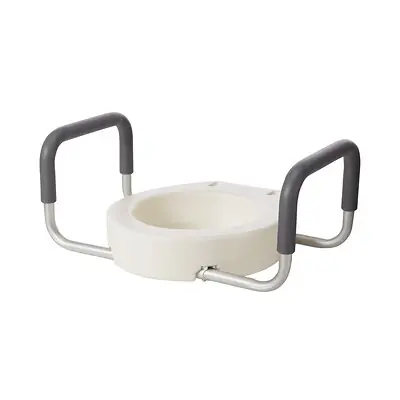 Drive DeVilbiss Healthcare - 12402 drive™ Premium Raised Toilet Seat with Removable Arms