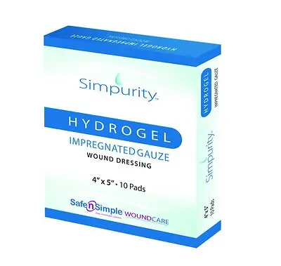 Safe N Simple - SNS58802 Hydrogel Wound Dressing HydroGel Impregnated 2 X 2 Inch Sterile
