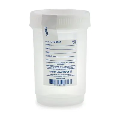 McKesson Brand - 16-9542 McKesson Specimen Container for Pneumatic Tube Systems